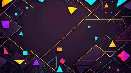 Wall Mural - banner background geometry