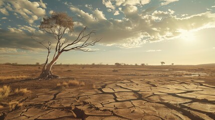 A poignant portrayal of the outback landscape ravaged by global warming and extreme weather events,