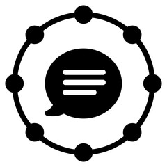 Poster - dialogue, chat bubble, speech bubble, cmmunication icon