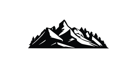 Wall Mural - peak logo mountain icon