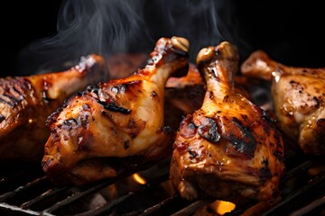 Wall Mural - grilled roasted chicken legs