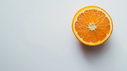 Aufkleber - ripe orange fruits isolated on white background : Generative AI