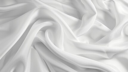 Poster - Abstract white cloth texture background