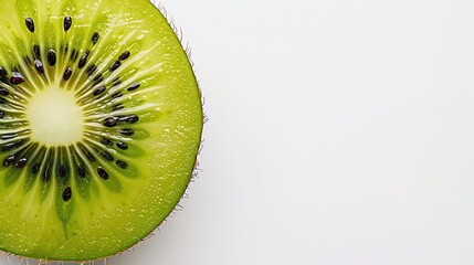 Poster - Full kiwi fruit isolated on white background : Generative AI