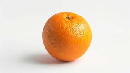 Poster - Ripe orange isolated on white background  Clipping Path : Generative AI