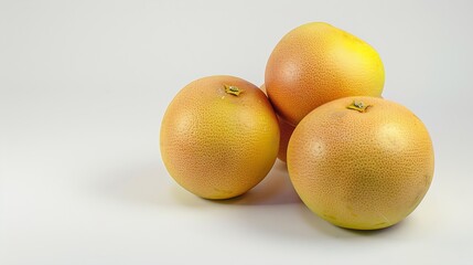 Poster - Pile grapefruit Grapefruit full macro shoot fruit healthy food ingredient on white isolated Grapefruit clipping path : Generative AI
