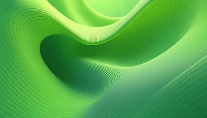 abstract 3d background with a unique soft green pattern of lines curve and swirling shapes; beautifu