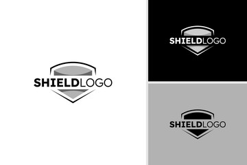 Wall Mural - Abstract shield logo design inspiration. Shield logo template