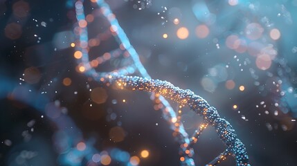 Poster - Captivating Digital Visualization of Intricate Molecular Structures Revealing the Beauty of Scientific Discovery