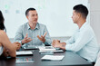 © peopleimages.com - Businessman, teamwork and meeting in conference room for presentation, brainstorming and planning. Collaboration, workshop and mentor in workplace for training, strategy and development for startup
