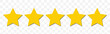 © Hike Studio 5 - Five stars customer product rating review flat icon for apps and websites