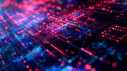 Poster - futuristic technology background digital tech wallpaper 