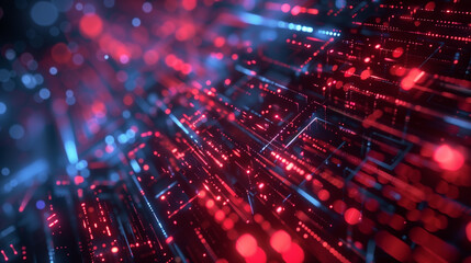 Poster - futuristic technology background digital tech wallpaper 