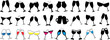 © Arafat - wineglass and toasting glasses vector, diverse drinkware collection, featuring wine glasses, champagne flutes, cocktail glasses, filled with colored liquid, perfect for celebration and toasting