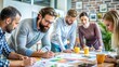 © N7 - Creative Marketing Professional: A close-up of a creative marketing professional brainstorming ideas, showcasing creativity in business.