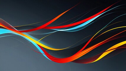 background banner lines full of color