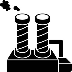 Sticker - Factory Pollution Icon