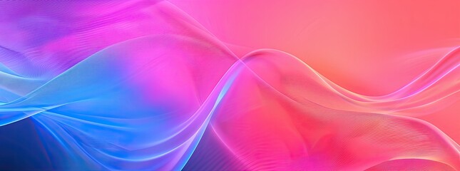 Wall Mural - Abstract colorful wavy gradient background.