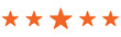 © Tracker - Five star rating vector icon