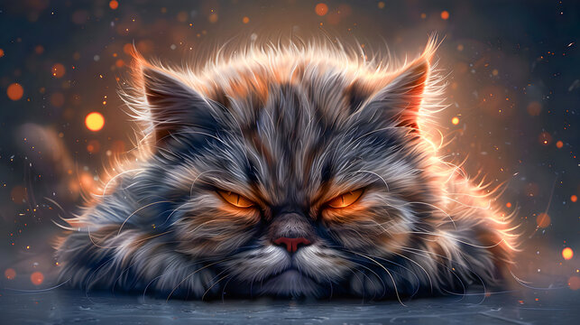 cat grumpy