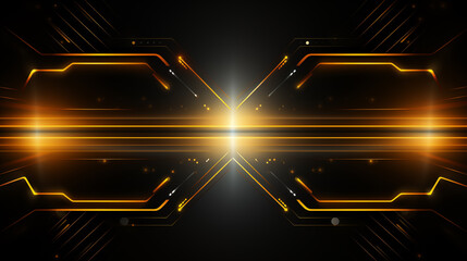Fototapete - Abstract digital background with technology circuit board texture. Futuristic digital electric tech circuit board pattern background.
