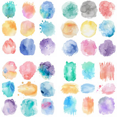 Sticker - colours spot stain ink stroke colourful pastel splash rough creativity watercolor effect paint liquid purple artistic graphic grunge brush composition blot acrylic wallpaper drawing drawn shape paper