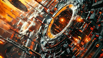 Poster - Abstract digital technology generic device
