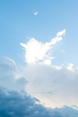 Wall Mural - Landscape blue sky with clouds background in summer