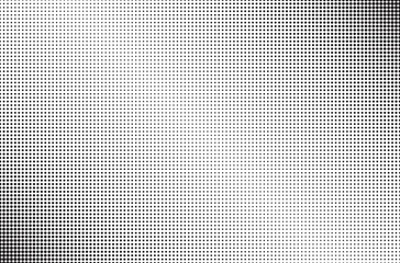 Poster - Halftone vector background. Monochrome halftone pattern. Abstract geometric dots background. Pop Art comic gradient black white texture. Design for presentation banner, poster, flyer, business card.