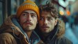 © Tanayut - Embracing Love on the Rails: Bisexual Man and Partner Relishing a Serene Train Ride Together