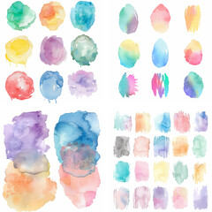 Sticker - colours spot stain ink stroke colourful pastel splash rough creativity watercolor effect paint liquid purple artistic graphic grunge brush composition blot acrylic wallpaper drawing drawn shape paper