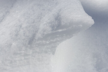 Wall Mural - abstract close-up white snow winter landscape background