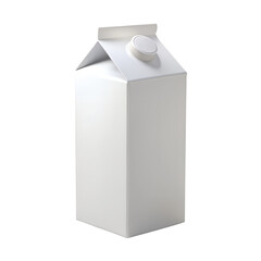 empty milk carton isolated on background