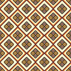 Wall Mural - Tribal seamless pattern. Geometric design. Native American Indian background, blanket, rug. Ethnic print.