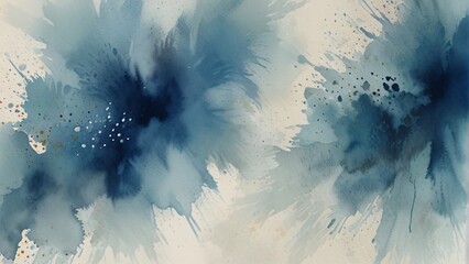 Blue and white watercolor background