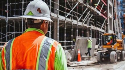 safety is a top priority for the foreman who constantly monitors workers and equipment to ensure all