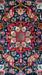 Wall Mural - Old persian carpet texture, abstract ornament. Traditional rug