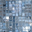 © Sawoon - Seamless shiny mosaic mirror disco floor wall tiles 70s retro square silver metallic backdrop glamour sleek vintage stylish chic trendy nightclub bar party event texture repeat tile pattern background