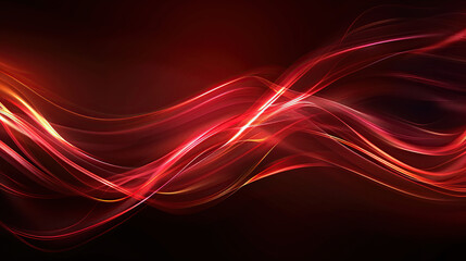 Wall Mural - Red ribbon, technical background, abstract material