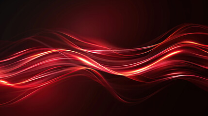 Wall Mural - Red ribbon, technical background, abstract material