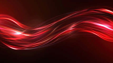 Wall Mural - Red ribbon, technical background, abstract material