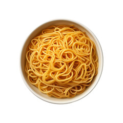 Canvas Print - bowl of noodles isolated on transparent background, png, cut out.