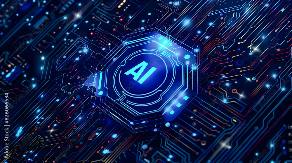 Symbol Image Futuristic Digital Network AI Artificial Intelligence Logo ...