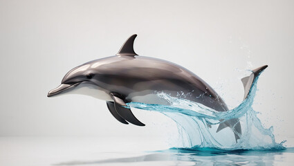 Wall Mural - dolphin in the water
