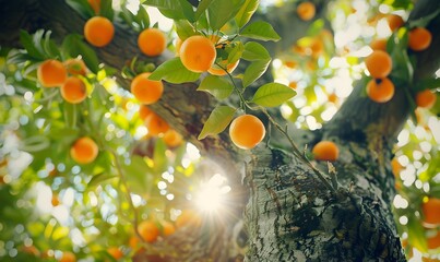 A tree with oranges, Generative AI