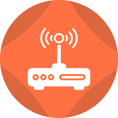 Sticker - wi-fi access point vector icon