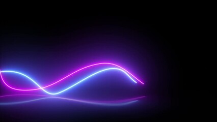 Wall Mural - abstract background with glowing lines