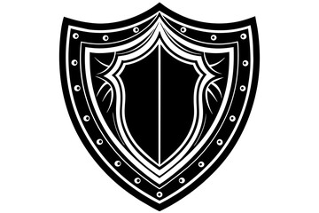 Sticker -  A medieval shield vector artwork illustration 