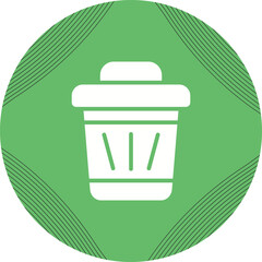 Canvas Print - Trash Vector Icon