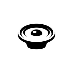 Poster - speaker sound system icon design with creative concept premium vector